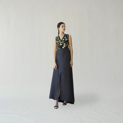 Vestido auanda tafeta