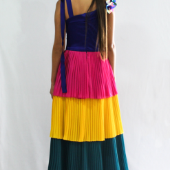 vestidocolores2 vestido plisado de colores