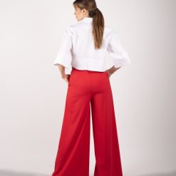 PANTALÓN CON PLIEGUES PATA DE ELEFANTE